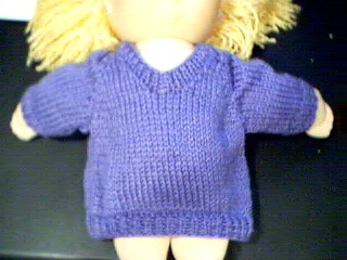 Customized Rope Cable Twist Sweater Handmade for Build A Bear Made in USA 